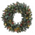Pre-Lit Pine Artificial Christmas Wreath, 30-Inch, Multicolor LED Lights