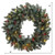 Pre-Lit Pine Artificial Christmas Wreath, 30-Inch, Multicolor LED Lights