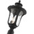 Livex Lighting 3 Light Outdoor Post Top Lantern With Textured Black 7859-14