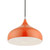 Livex Lighting 1 Light Aluminum Pendant With Shiny Orange Finish 41172-77