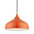 Livex Lighting 1 Light Aluminum Pendant With Shiny Orange Finish 41172-77