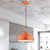 Livex Lighting 1 Light Aluminum Pendant With Shiny Orange Finish 41172-77