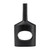 Sagebrook Home Aluminum Small Modern Open Cut Out Vase In Black Finish 17764-01