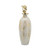 Sagebrook Home Contemporary Glass Vase Tribal Topper In White And Gold 16767-02