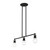 Livex Lighting 3 Light Steel Linear Chandelier With Black Finish 47163-04