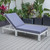Leisuremod Chelsea Modern Outdoor Weathered Grey Chaise Lounge Chair CLWGR-77BU
