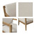 Madison Park Tage Accent Chair With Ivory Finish MP100-1187