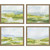 Paragon Landscapes Lowlands Set of 4 Framed Art With Green Finish 15756