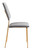 Zuo Modern Chloe Set Of 2 Dining Chair With Gray And Gold Finish 101463