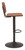 Zuo Modern Holden Bar Chair With Vintage Brown And Dark Bronze Finish 109040