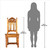 Design Toscano Sudbury Side Chair With Pine Finish AF1664