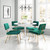 Zuo Modern Nicole Set Of 2 Dining Chair With Green Finish 101966