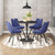 Zuo Modern Tyler Set Of 2 Dining Chair With Blue Finish 109332