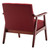 Convenience Concepts Take A Seat Natalie Garnet Red Fabric Accent Chair T1-147