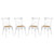 Modway Gear Set Of 4 Dining Side Chair With WHIte Finish EEI-3482-WHI