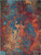 Nourison Celestial 9' x 12' Blue and Red Colorful Area Rug 099446460561