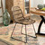 Park Hill Collection Miller Rattan And Iron Dining Chair EFS16002
