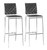 Zuo Modern Criss Cross Set Of 2 Bar Chair With Black Finish 333072