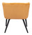 Zuo Modern Papillion Accent Chair With Yellow Finish 109223