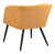 Zuo Modern Papillion Accent Chair With Yellow Finish 109223