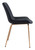 Zuo Modern Tony Set Of 2 Dining Chair With Black And Gold Finish 101770