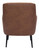 Zuo Modern Tasmania Accent Chair With Vintage Brown Finish 109053