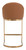 Zuo Modern Scott Counter Chair With Tan And Gold Finish 101973