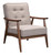 Zuo Modern Mid Century Rocky Arm Chair With Putty Finish 100530