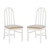 Linon Jesper Set Of 2 Chair With White Finish CH291WHTGRY02ASU