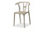 Baxton Studio Modern And Contemporary Beige Plastic 4-Piece Dining Chair Set