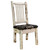 Montana Log Wood Side Chair With Upholstered Seat MWKSCNVWOOD