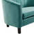 Modway Prospect Channel Tufted Velvet Armchair With Teal Finish EEI-3188-TEA
