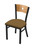 Holland Bar Stool Voltaire 18" Chair With Black Wrinkle 63018BWMedMplB012
