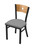 Holland Bar Stool Voltaire 18" Chair With Black Wrinkle 63018BWMedMplB007
