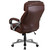 Flash Furniture Hercules Series Big & Tall 500 Lb. Rated Brown Leather Chair