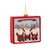 Set of 12 Gnome Rectangular Christmas Ornaments 4"