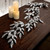 4' x 7" Silver Glittered Bay Leaf with Berries Artificial Christmas Garland, Unlit