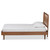 Baxton Studio Mid-Century Twin Bed In Walnut Brown Finish Chiyo-Ash Walnut-Twin
