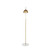 Lumisource March Floor Lamp With White Marble And Antique Brass LS-MARCH WMAB