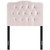 Modway Annabel Twin Diamond Tufted Velvet Headboard In Pink Finish MOD-6126-PNK