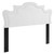 Modway Evangeline Velvet Twin Headboard With White Finish MOD-6571-WHI