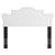 Modway Evangeline Velvet Twin Headboard With White Finish MOD-6571-WHI