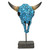 Design Toscano Western Faux Turquoise Cow Skull Statue AL59134