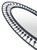 Zuo Modern Cusp Oval Mirror With Black Finish A12202