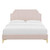 Modway Sienna Velvet Twin Platform Bed With Pink Finish MOD-6906-PNK