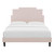Modway Lindsey Velvet Queen Platform Bed With Pink Finish MOD-6705-PNK