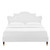 Modway Neena Performance Velvet King Bed With White Finish MOD-6840-WHI