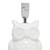 Simple Designs Ceramic Owl Bedside Table Desk Lamp With Off White LT1136-OFF