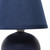 Creekwood Home Ceramic Bedside Table Desk Lamp With Blue Finish CWT-2004-BL