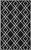 Nourison Modern Lines 2' x 4' Area Rug With Black Finish 099446087850